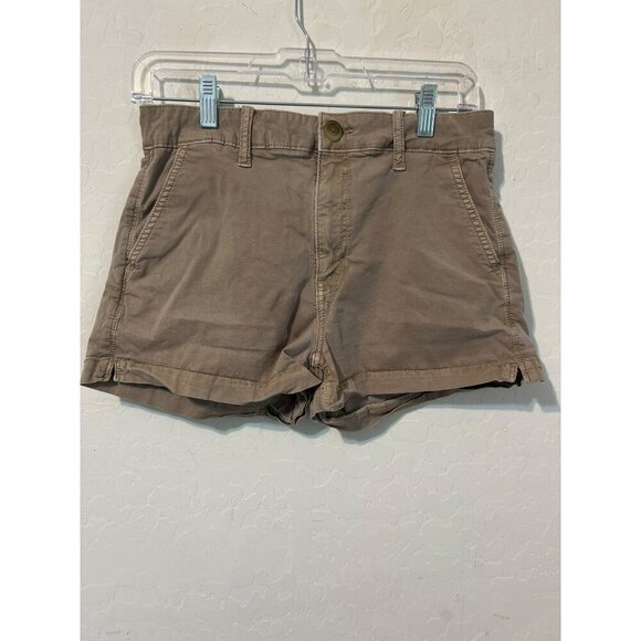 American Eagle Sz 6 Taupe Shorts Chino Lightweight - Picture 2 of 8